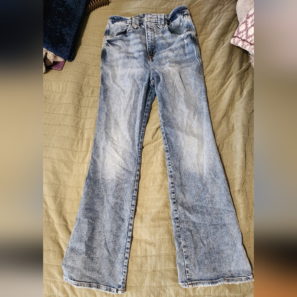 NWOT Good American Women's Bootcut Flare Long Stretchy Jeans Size 12/31